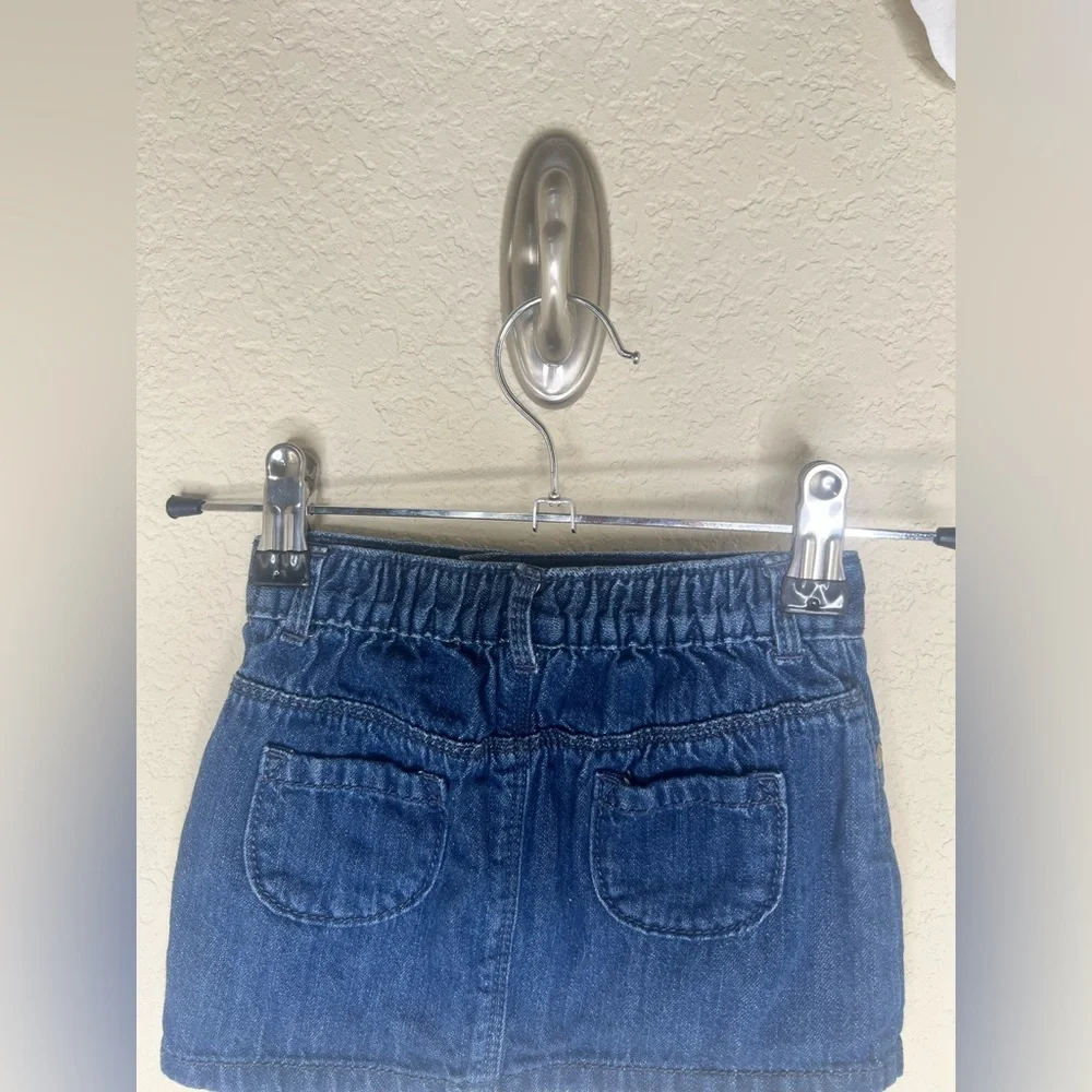 Gymboree 2014 Valentines Puppy Love Denim Hearts Skirt Size 18-24 months